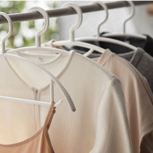 Locaupin 5pcs No Shoulder Bumps T-Shirt Sweater Coat Narrow Hanger Heavy Duty Space Saving Wardrobe Laundry Non Slip Closet Organizer