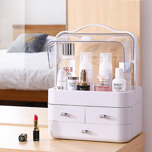 Make-Up Travel Cosmetic/Jewelry Storage Box Transparent Dust Proof Cover (3 Layer)