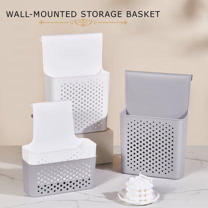 Locaupin Over Door Cabinet Rail Hook Space Saver Hanging Shelf Organizer Kitchen Spice Storage Bathroom Toiletries Holder