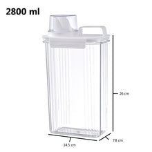Load image into Gallery viewer, Multipurpose Jar Laundry Liquid Powder Detergent Dispenser Airtight Refill Container with Measuring Cup Lid
