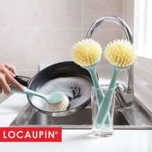 Load image into Gallery viewer, LOCAUPIN Home Tool Handheld Sweeping Hard Bristles Multifunction Kitchen Washing Long Handle Cleaning Brush
