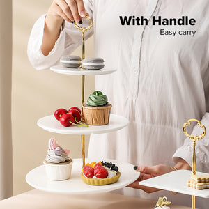 Locaupin NEW ARRIVAL Party Decor Serving Tray Cupcake Stand Tower Catering Display Shelf Multifunctional Dessert Cake Holder Plate