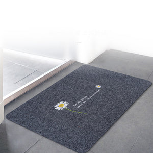 Locaupin Home Entry Way Anti-Slip Welcome Pad Rub Foot Door Mat Front Bathroom Kitchen Easy Clean Floor Rug