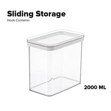 Load image into Gallery viewer, Locaupin Kitchen Cabinet Refrigerator Organizer Bin Airtight Container Pull Out Sliding Storage Fridge Food Keeper with Cover
