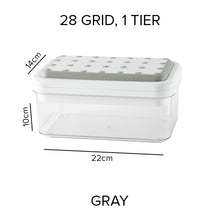 Load image into Gallery viewer, Locaupin Easy Release Ice Cube Molder Tray Bin Freezer Container Bucket with Scoop For Chilling Whiskey Cocktails Making Cold Drinks
