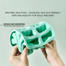 Load image into Gallery viewer, Locaupin 10 Grid Popsicle Mold Homemade DIY Ice Cream Stick Maker for Kids Reusable Easy Release Food Grade Silicone Tray
