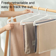 Load image into Gallery viewer, Locaupin 5pcs Retractable Hanging Clothes Hanger Laundry Towel Drying Rack Space Save Closet Organizer Indoor Outdoor Use
