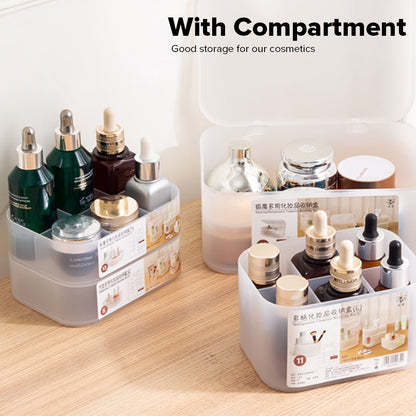 Locaupin Office Supplies Cosmetics Stationery Caddy Storage Multifunctional Desk Organizer Box Compartment Grid Basket Container Bin
