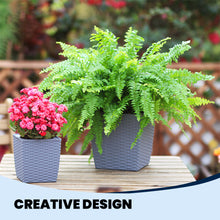 Load image into Gallery viewer, Locaupin Nordic Style Self Watering Garden Planter with Removable Inner Pot Indoor Outdoor Plants Herbs Flowers Storage
