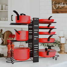 Load image into Gallery viewer, Pantry Cookingware Storage Rack Organizer Pot Cover Lid Holder
