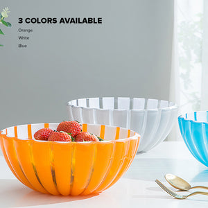 Locaupin Food Serving Snack Dessert Multipurpose Dinnerware Mixing Prepping Baking Pasta Soup Salad Bowl Fruit Storage