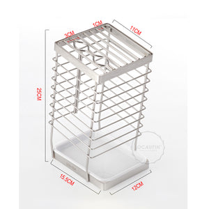 304 Stainless Steel Knife Holder Stand Storage