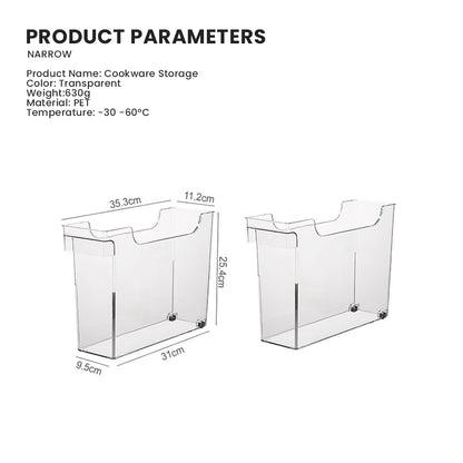 Locaupin Transparent Desktop Organizer Multifunctional Bathroom Shower Toiletries Cosmetic Storage Kitchen Countertop Container Bin