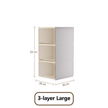 Load image into Gallery viewer, 3pcs Set Dual Opening Dust Proof Shoe Box Stackable Closet Organizer Space Saving Sneaker Display Case

