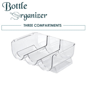 Locaupin Stackable Tumbler Storage Shelf Travel Mug Cup Water Bottle Holder Space Saver Rack Cabinet Fridge Organizer
