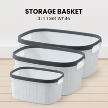 Load image into Gallery viewer, Locaupin 3in1 Japanese Style Rectangular Wardrobe Clothes Sundry Laundry Basket Plastic Storage Organizer For Toys Cosmetics
