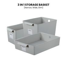 Load image into Gallery viewer, Locaupin Multifunctional Sorting Storage Basket Organizer Box Space Saver Wardrobe Cabinet Drawer Type Shelf Set
