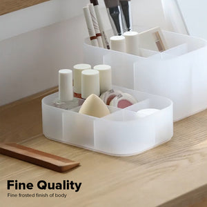 Locaupin Office Supplies Cosmetics Stationery Caddy Storage Multifunctional Desk Organizer Box Compartment Grid Basket Container Bin