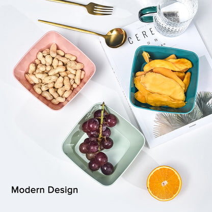 Locaupin Snack Appetizer Fruit Plate Multipurpose Serving Tray Salad Bowl Dessert Pasta Dinner Dish Food Container