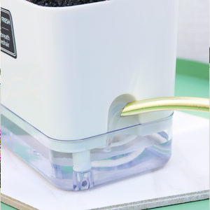 Locaupin Magnetic Water Bottom Storage Basin Self Watering System Plants Flower Pot Indoor Outdoor Planter