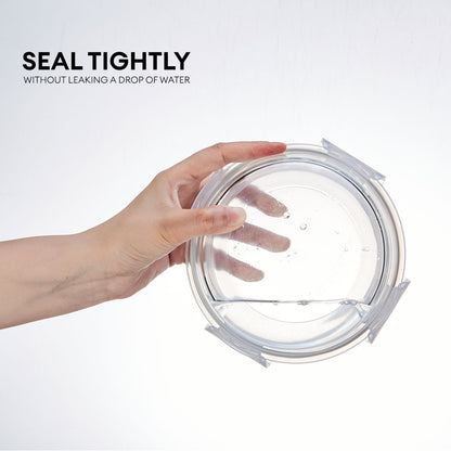 Locaupin Borosilicate Glass Food Container Fresh Keeper Meal Prep Bowl Airtight Locking Lid Lunch Box Left Over Storage