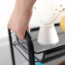 Load image into Gallery viewer, Kitchen Metal Mesh Wire Trolley Easy Moving Storage Cart Organizer on Wheels
