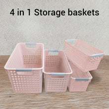 Load image into Gallery viewer, 4 in 1 Storage Basket Bins
