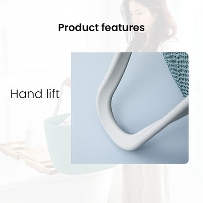Locaupin Storage Basket Bag with Handle Japanese Style Toys Clothes Hamper Laundry Organizer Bin Multifunctional Indoor Outdoor Travel Use