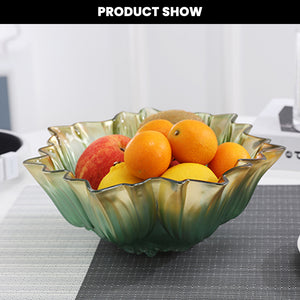 Locaupin Countertop Centerpiece Fruit Bowl Basket Serving Snacks Salad Tray Multipurpose Decorative Display Kitchen Storage