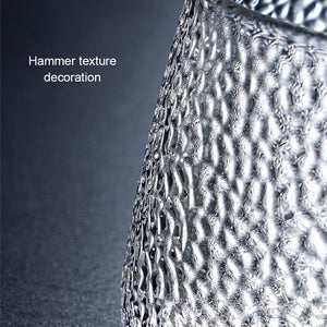 1 Piece Hammered Texture for Hot & Cold Drinking Cup Heat-Resistant Glass Mug