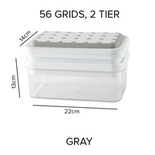 Load image into Gallery viewer, Locaupin Easy Release Ice Cube Molder Tray Bin Freezer Container Bucket with Scoop For Chilling Whiskey Cocktails Making Cold Drinks
