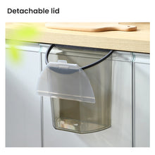 Load image into Gallery viewer, Locaupin Home Kitchen Cabinet Door Under Sink Mini Hanging Trash Can Countertop Food Waste Basket Garbage Compost Bin Container
