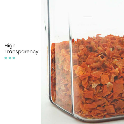 Locaupin Cereal and Dry Food Storage Canister Container Jar Kitchen Pantry Organizer Simple Press Lock Lid
