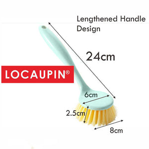LOCAUPIN Home Tool Handheld Sweeping Hard Bristles Multifunction Kitchen Washing Long Handle Cleaning Brush
