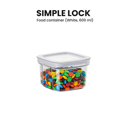 Locaupin Cereal and Dry Food Storage Canister Container Jar Kitchen Pantry Organizer Simple Press Lock Lid