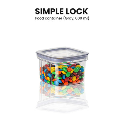 Locaupin Cereal and Dry Food Storage Canister Container Jar Kitchen Pantry Organizer Simple Press Lock Lid