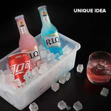 Load image into Gallery viewer, Locaupin Ice Maker Cube Mold Tray Bucket for Freezer Container with Lid Homemade Beverages Chocolate Cocktail Drinks
