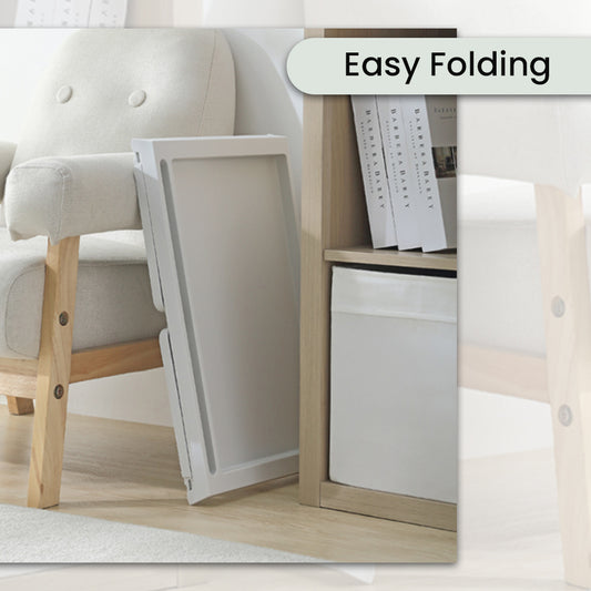 Locaupin Portable Desk Folding Lazy Study Laptop Bed Table with Cup Holder for Serving Breakfast Tray Working Reading on Sofa Couch