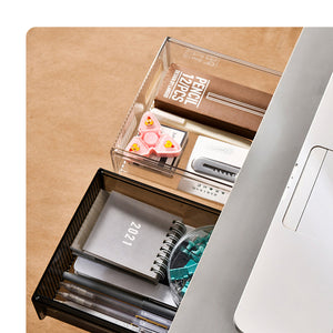 Locaupin Under Table Pull Out Drawer Space Saving Hidden Cabinet Organizer Hanging Storage Basket For Home Office School