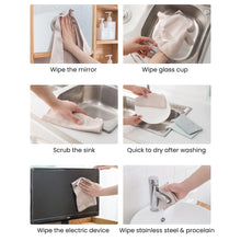 Load image into Gallery viewer, Locaupin 5pcs Kitchen Countertop Multipurpose Easy Wash Dish Cloth Towel Cleaning Rag For Home Accessories Window Mirror Glasses
