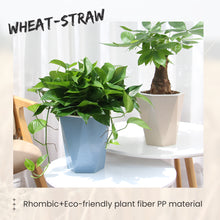 Load image into Gallery viewer, Locaupin Smart Self Watering Flower Pot Fiber Design Decorative and Minimalist Home Gardening Indoor Outdoor Planter

