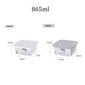 Locaupin Airtight Silicone Sealing Lid Food Container Kitchen Leftover Storage Bowls Preserve Freshness Office School Lunch Box