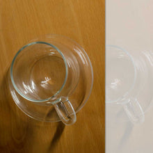 Load image into Gallery viewer, Locaupin 325 ml Glass Pot Mugs With Glass Plate Transparent Breakfast Cup High Temperature Heat Resistance Creative Coffee Milk Tea Yogurt Oat Mugs

