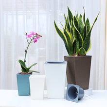 Load image into Gallery viewer, Locaupin Brick Style Home Gardening Planter Smart Self Watering Plant Flower Pot Indoor and Outdoor Water Inlet
