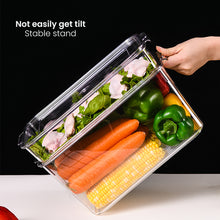 Load image into Gallery viewer, Locaupin Kitchen Pantry Cabinet PET Plastic Fridge Container Transparent Food Storage Organizer For Vegetables Fruits Basket Bin
