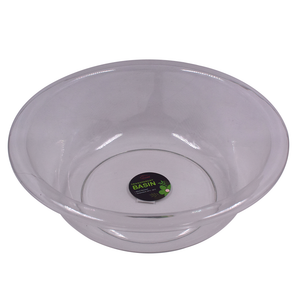 Locaupin Bathroom PET Plastic Transparent Smooth Texture Design Laundry Basin Wash Multipurpose Kitchen Sink Dish Tub