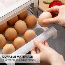 Load image into Gallery viewer, Locaupin Drawer Design Double Layer Egg Container Refrigerator Space Saver Countertop Storage Box Tray Holder Kitchen Fridge Organizer
