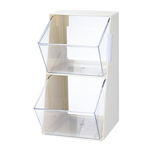 Load image into Gallery viewer, Locaupin 2 Tier Tea Bag Container Condiment Storage Pantry Cabinet Coffee Bar Organizer Removable Drawers Bin Holder
