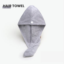 Load image into Gallery viewer, Locaupin Plain Absorbent Fast Drying Hair Cap Soft Shower Towel Bath Headband Turban Wrap For Women
