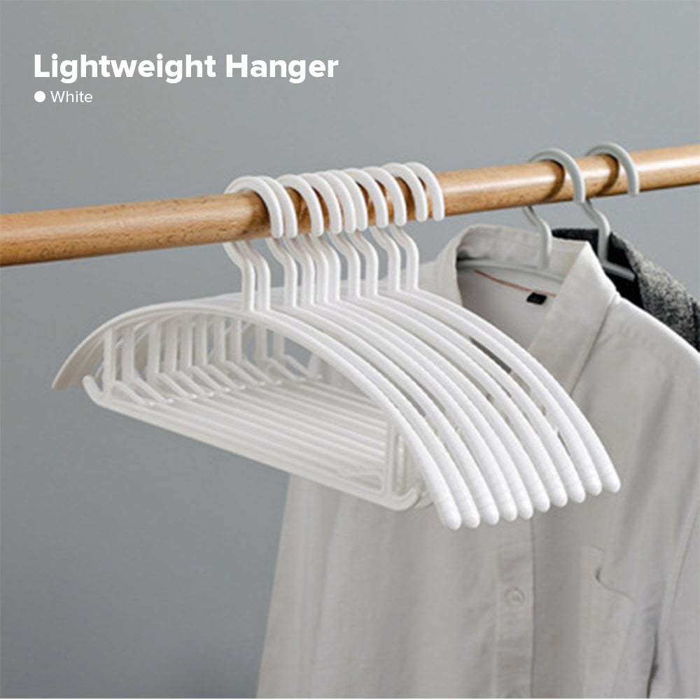 5 pcs plastic non-slip heavy duty clothes hangers with hook for